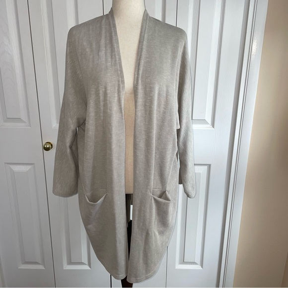 Donni oversized tan grey cardigan size XL - Picture 1 of 6